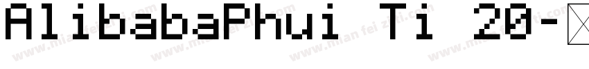 AlibabaPhui Ti 20字体转换